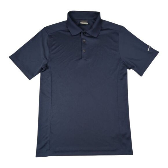 Nike Golf Dri-Fit Navy Blue Polo Shirt Size S Short Sleeve Mens Active Athletic - Picture 1 of 7